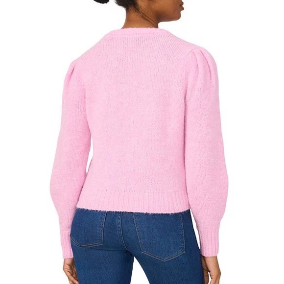 NWOT CeCe
Knit Crew Neck Long Sleeve 3D Flower Sweater corsage pink - Picture 2 of 5